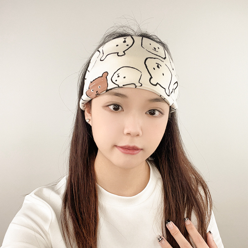 Keai Tao postpartum windproof hair band, pregnant women's headscarf, multi-functional pile cap, postpartum pure cotton breathable hair band Specification image