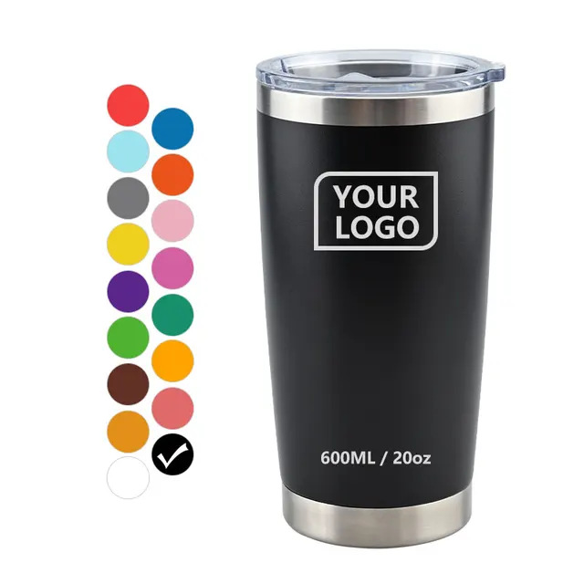 Wholesale of new cross-border 20oz car cups, 304 stainless steel vacuum insulated cups, portable car cold preservation ice cups