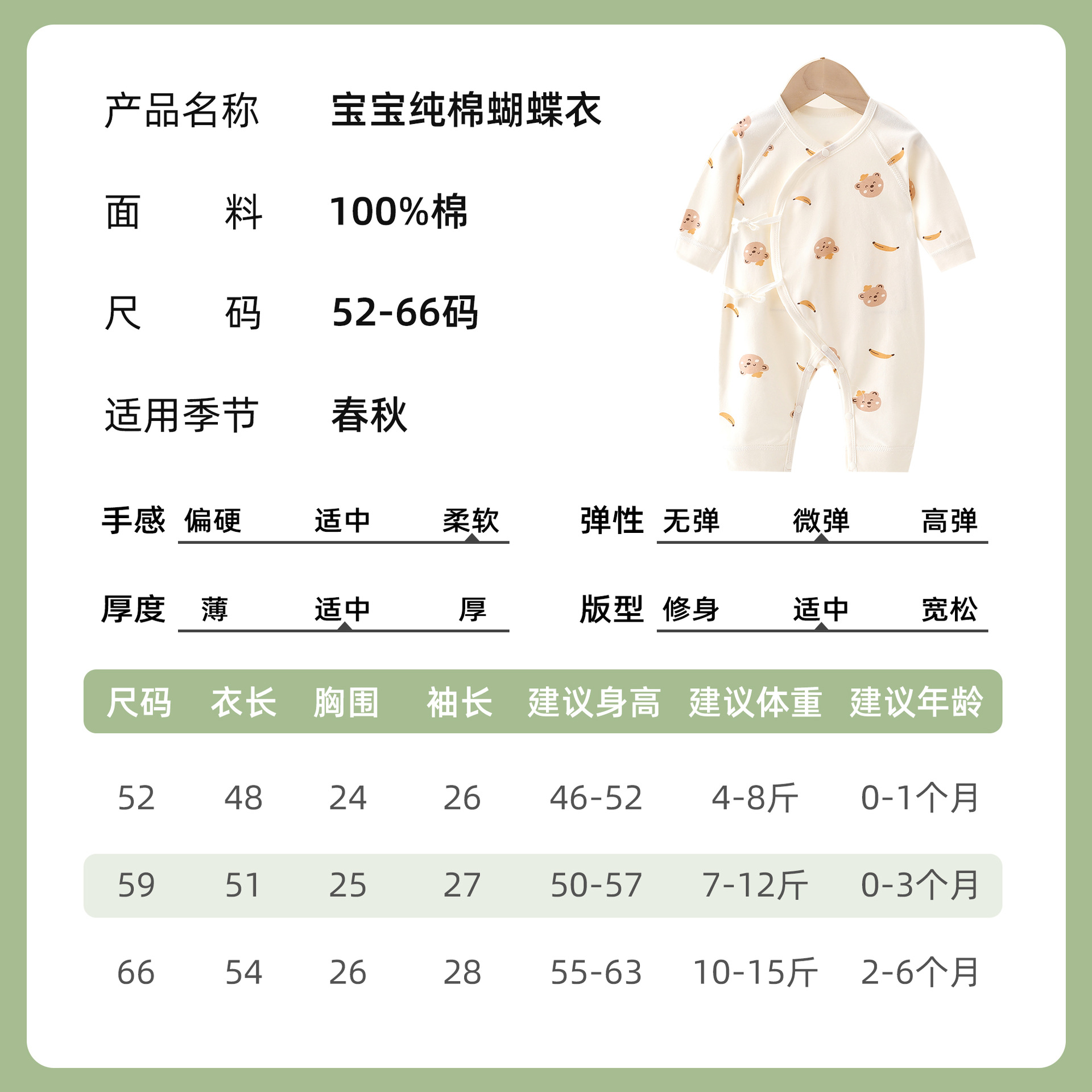 Baby one-piece suits, crawling suits, newborn children's clothing, girls' short-sleeved clothes, Korean-style baby pajamas, baby summer light casual wear details Picture