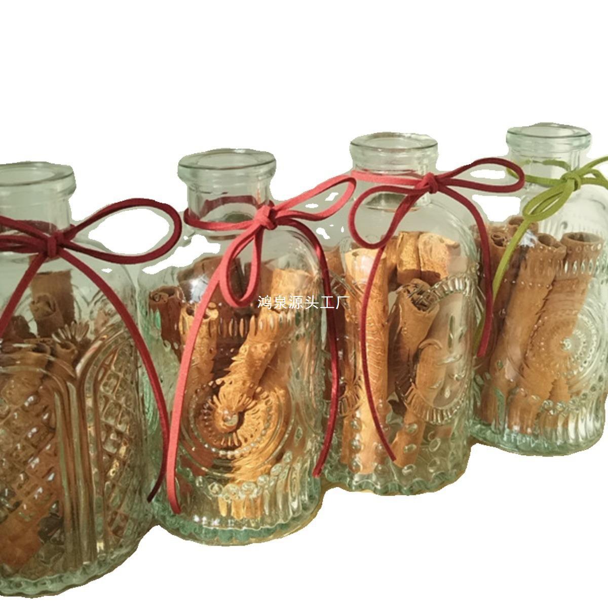 Cinnamon Wealth Bottle Decoration Narrow Mouth Vase Wealth Pot Belly Home Decoration Fragrance Fragrance Cinnamon Stick Jewelry Aromatherapy Item Picture
