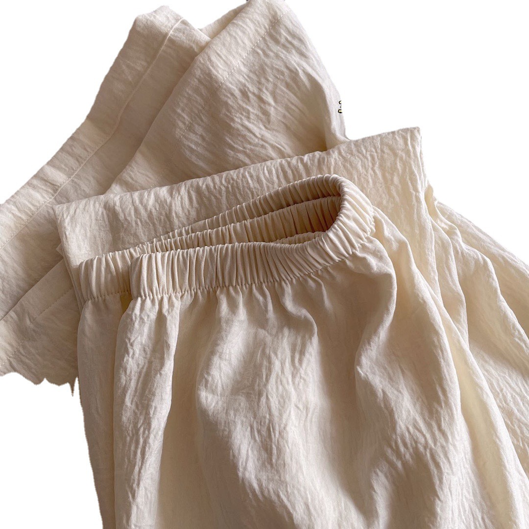 MUZITATA's new spring and winter pure cotton and linen pajamas, women's home wear sets, long sleeves and long pants Item Picture