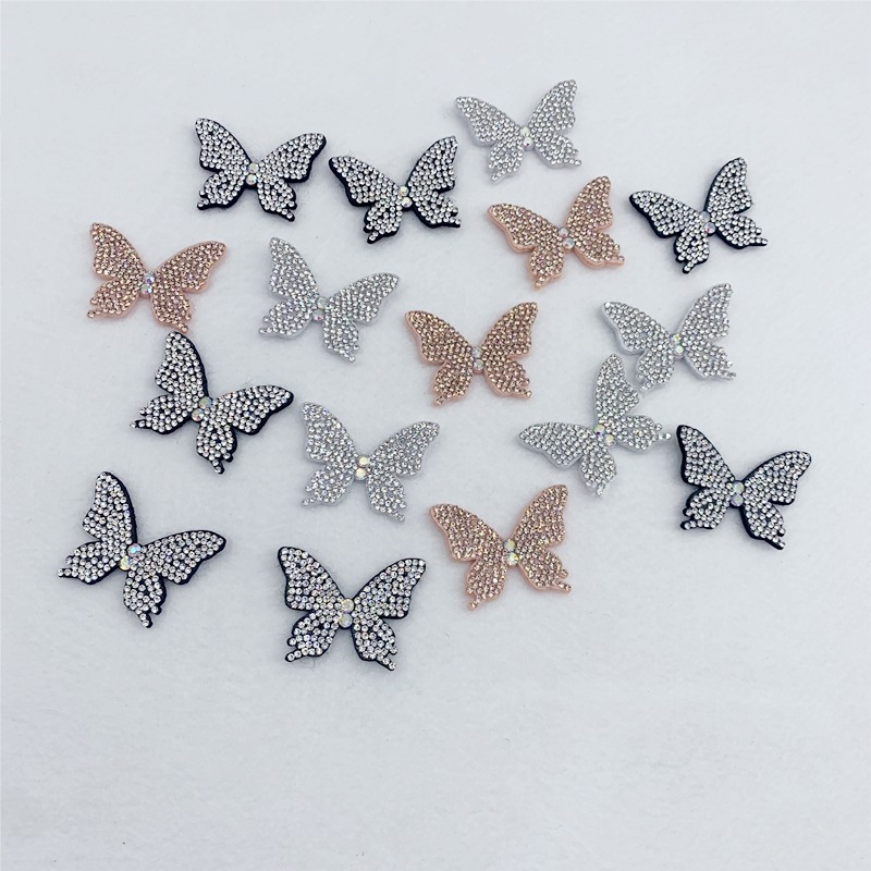 New water diamond butterfly patch hair clips, hair bands, hair accessories, bags, clothing accessories, brooches, shoes, flower shoes, hats and accessories details Picture