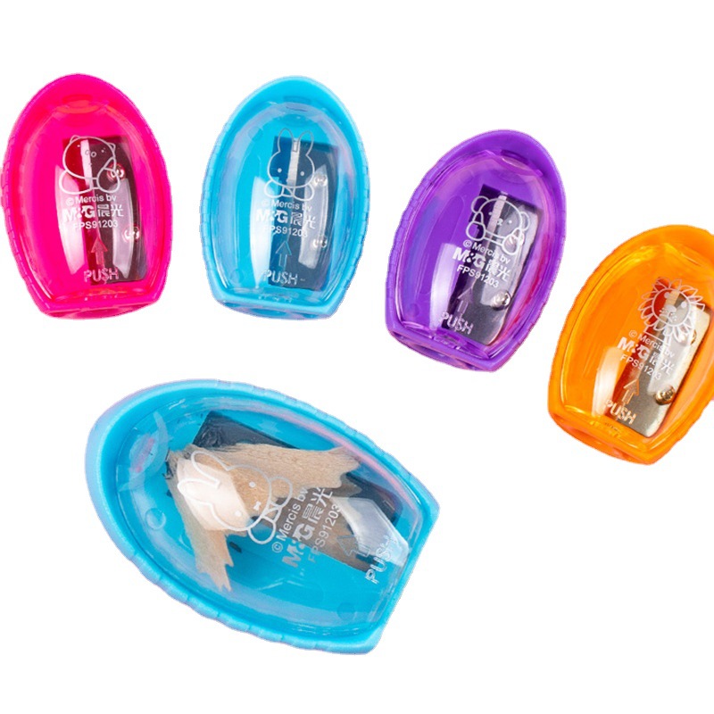Children's cartoon pencil sharpener color small single-hole pencil sharpener manual student mini pencil sharpener wholesale Item Picture