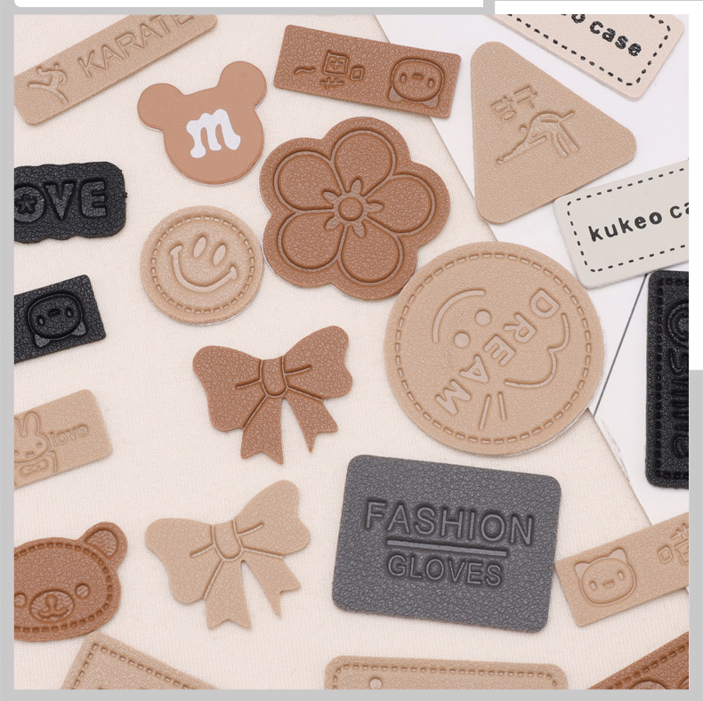 Leather printed fabric stickers, shoes, hats, backpacks, bags, diy self-adhesive decorative stickers, down jackets, windbreakers, seat-free patch stickers pic 11