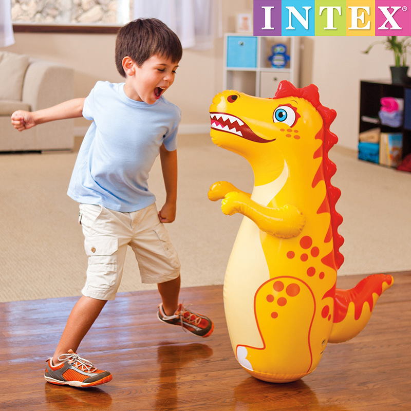 PVC inflatable tumbler toy baby inflatable tumbler animal sandbag children inflatable cartoon