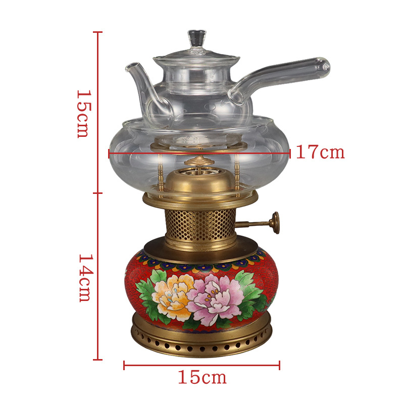 Beijing Cloisonne craft cultural gift and decorative items, traditional copper body cloisonne enamel polished air lamp Item Picture
