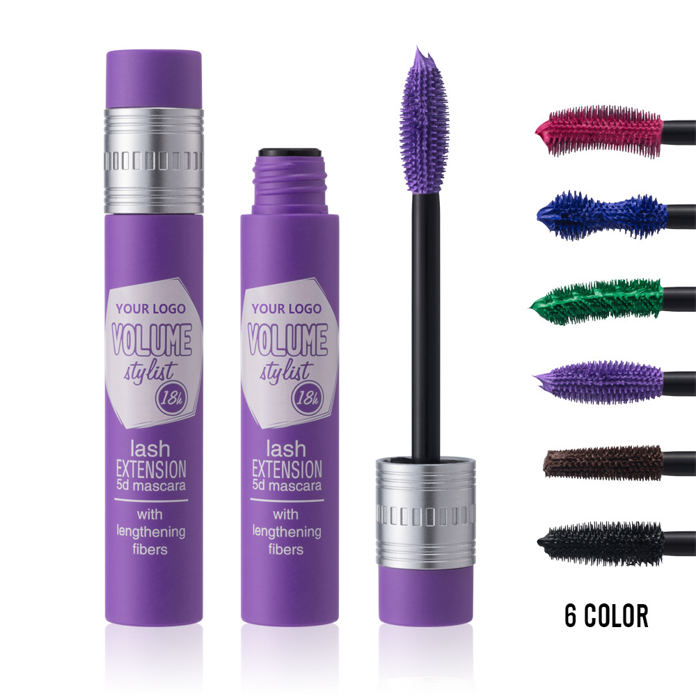 跨境专供彩色/卷翘纤长浓密白底实物图