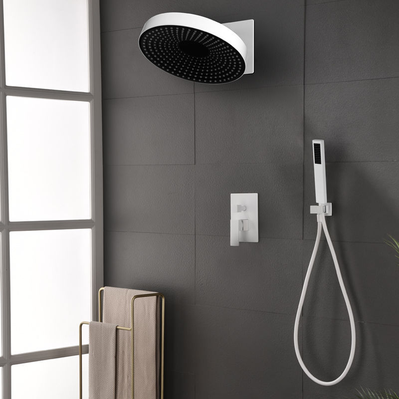All Copper Hidden Hot And Cold Water Mixing Valve Hotel Bathroom Toilet Hidden Wall Shower Shower Set Specification drawing