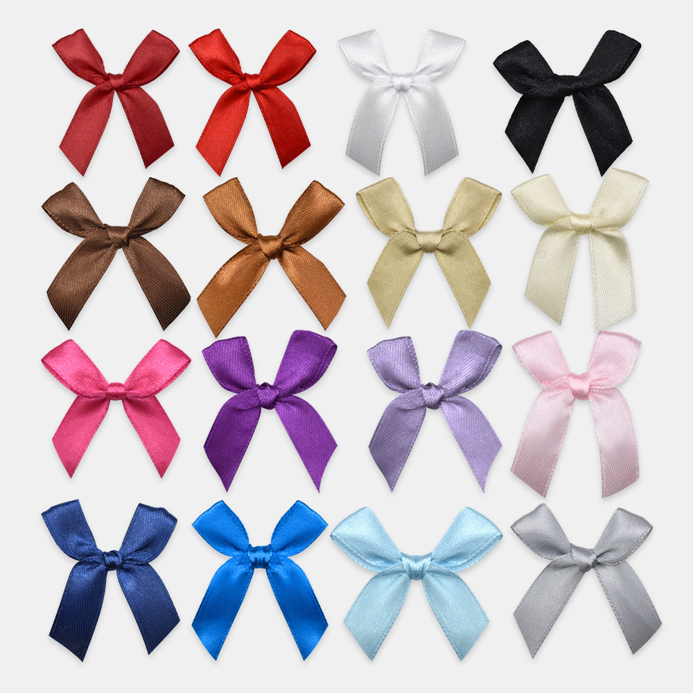Professional hand-knitted satin ribbon bows, handcrafted bows, and butterfly flowers. Samples are available for diy handcrafted gift boxes and flower knots details Picture