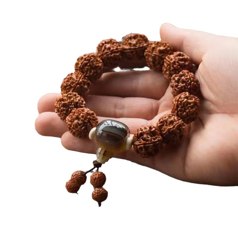 Maharashtra Small Walnut Bracelet For Men Maharashtra Agate Buddha Beads Small Accessory Handpiece Play Application Scenario