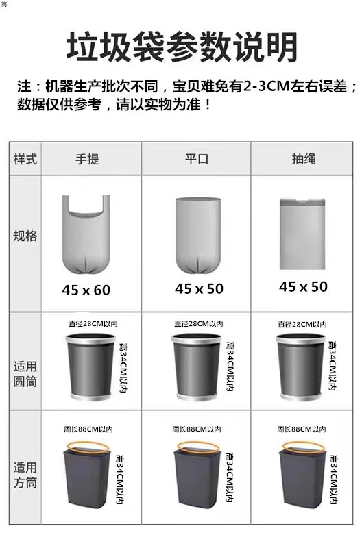 垃圾袋实物图