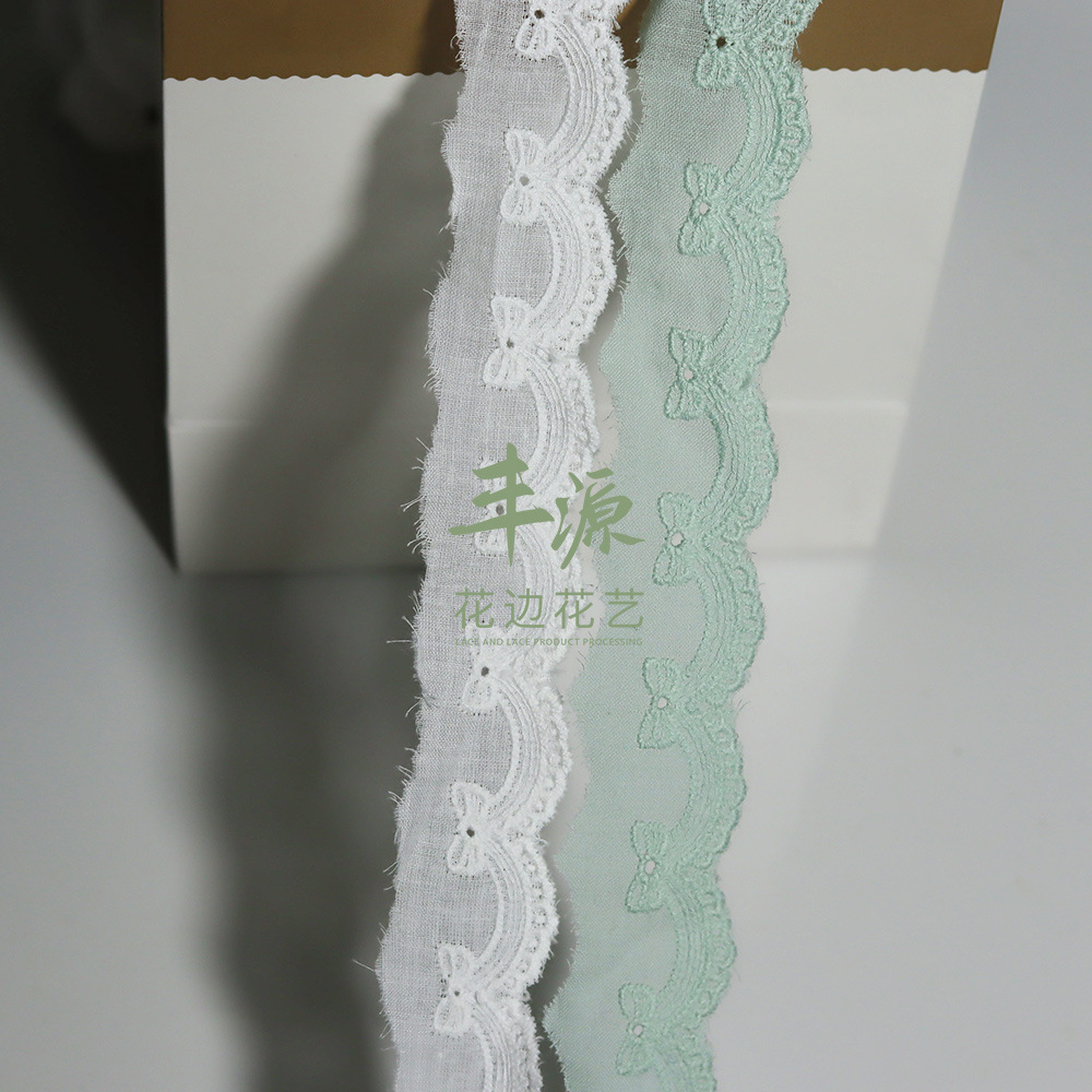 Mint Green Embroidery Lace Butterfly Lace Lace Mint Mambo Bow Lace Lace Hair Accessories Lace Scrumps