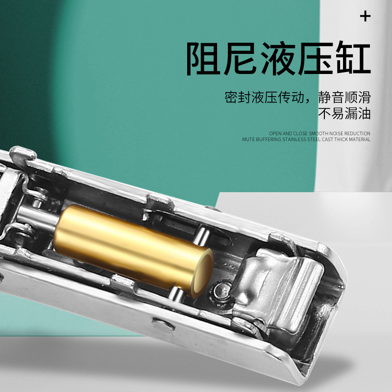 Manufacturers wholesale 304 stainless steel hinge damping buffer cabinet door wardrobe aircraft spring hinge furniture hardware Specification drawing