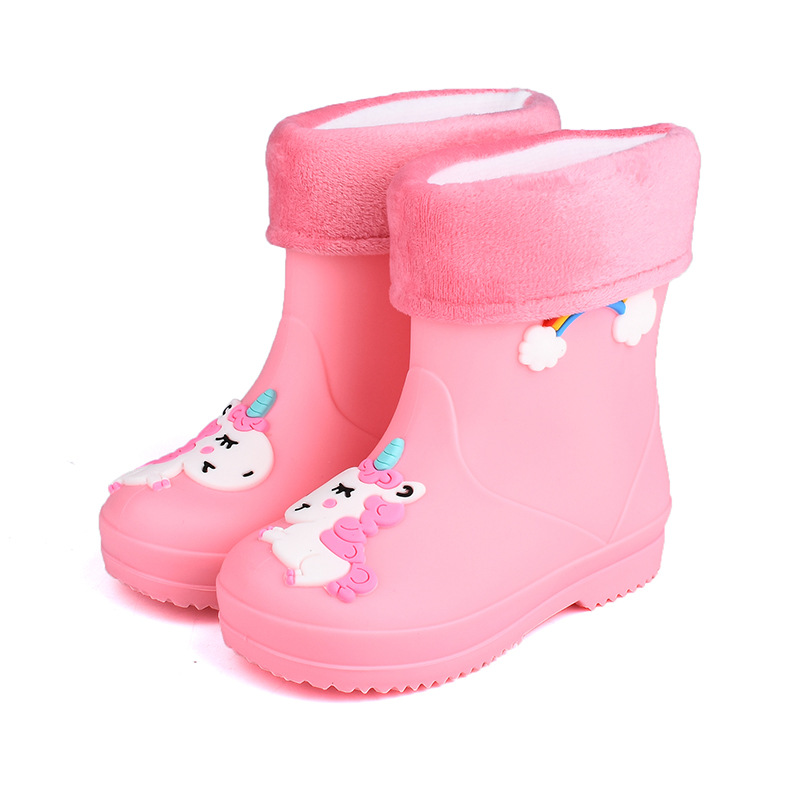 雨鞋/雨鞋儿童四季卡通/雨靴亲子2024户外/防水鞋女2024户外白底实物图