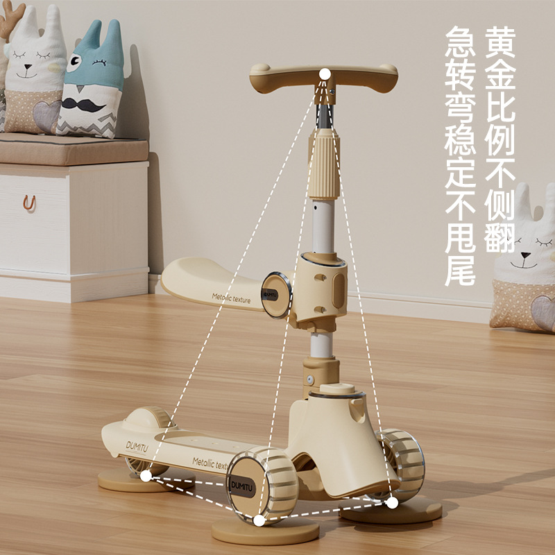 多功能童车/成人滑板车/滑滑车儿童卡通/婴儿车/八合一童车细节图
