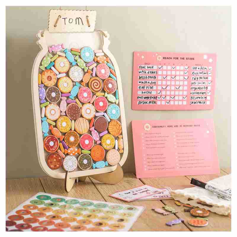 Cross-border 2025 Star Reward Jar, Points Reward, Learning Self-discipline Reward Jar, 25 Star Back-to-school Season ornaments