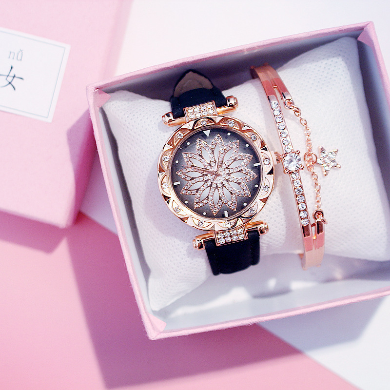 A popular ladies' watch of the same style as the Douyin Internet celebrity Tomato, a gift for street stalls and night markets, a fashionable quartz watch with an ins style details Picture
