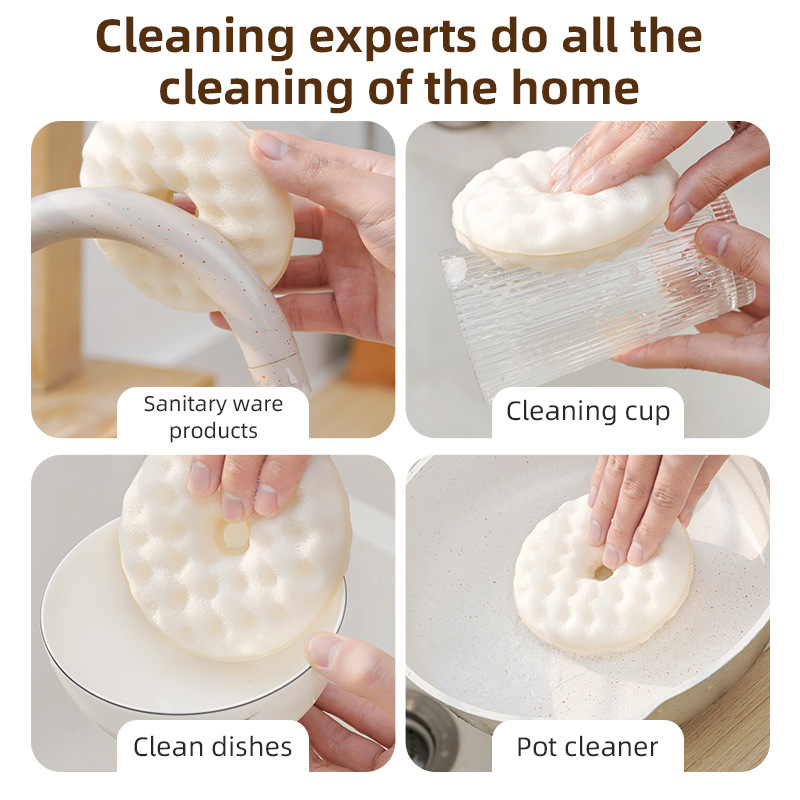 Sponge kitchen cleaning and dishwashing brush Application Scenario