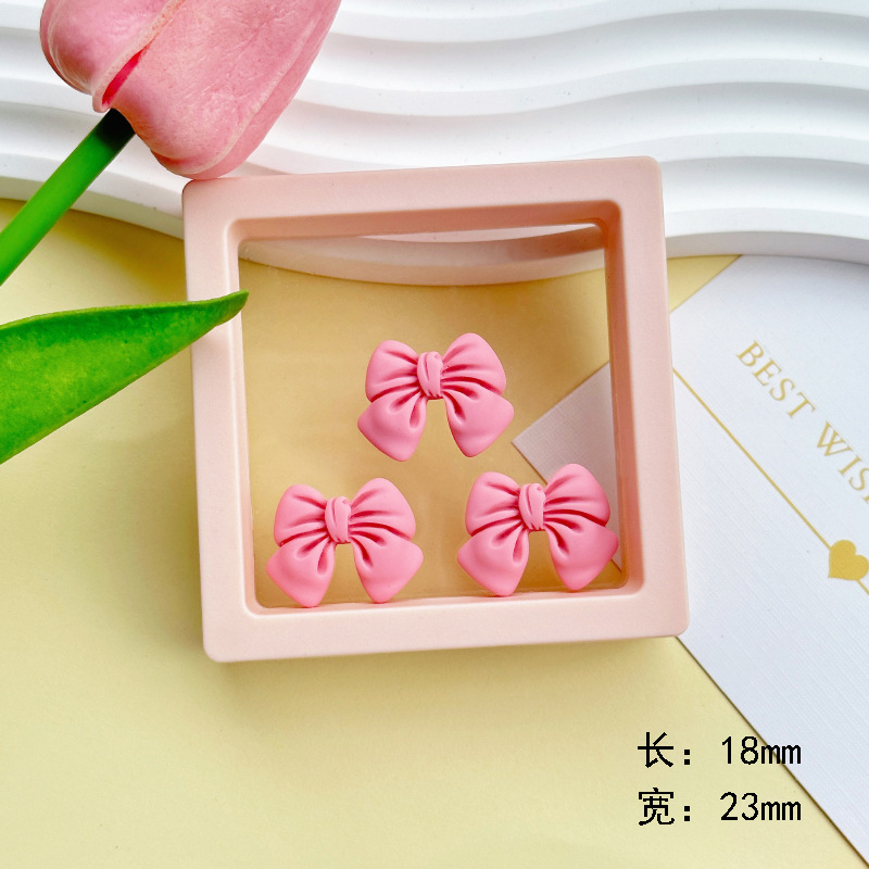 Cartoon simulation bow tie diy resin accessories, phone cases, cream glue DIY hair clips, wholesale of handcrafted materials pic 11