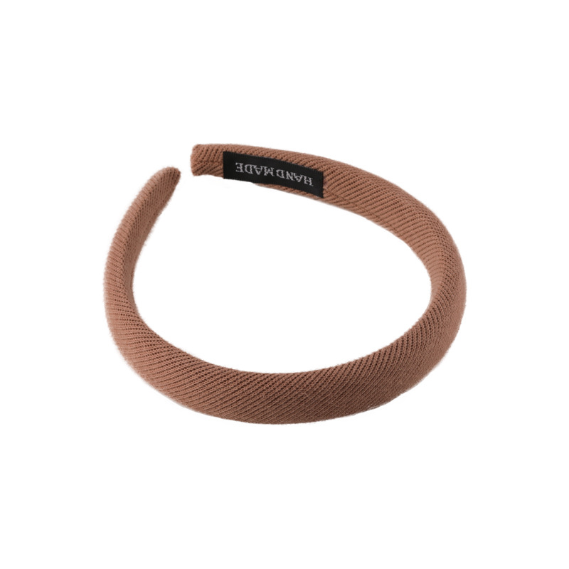 Korean style versatile high top fine sponge hair band autumn and winter new candy color retro outdoor headband for pressing hair Item Picture