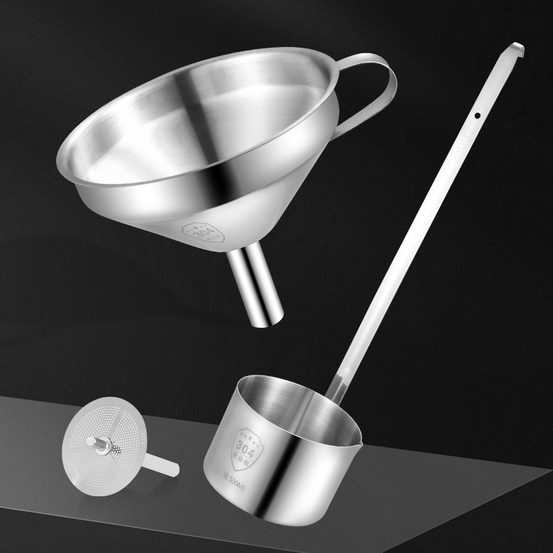 304 stainless steel wine handle, thickened and thickened, wine whisker, wine measuring vessel, household long-handled hook wine spoon, wine lifting hanger details Picture