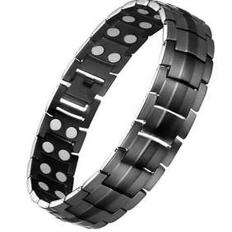 Yunjin Amazon's best-selling cross-border jewelry: detachable double-row magnetic men's bracelet, European and American couple's bracelet details Picture