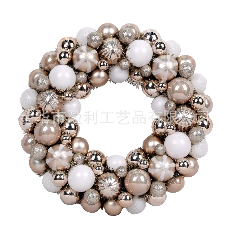 Amazon Hot 35Cm Christmas Wreath Christmas Decorations Christmas Ball Wreath Christmas Pendant details Picture