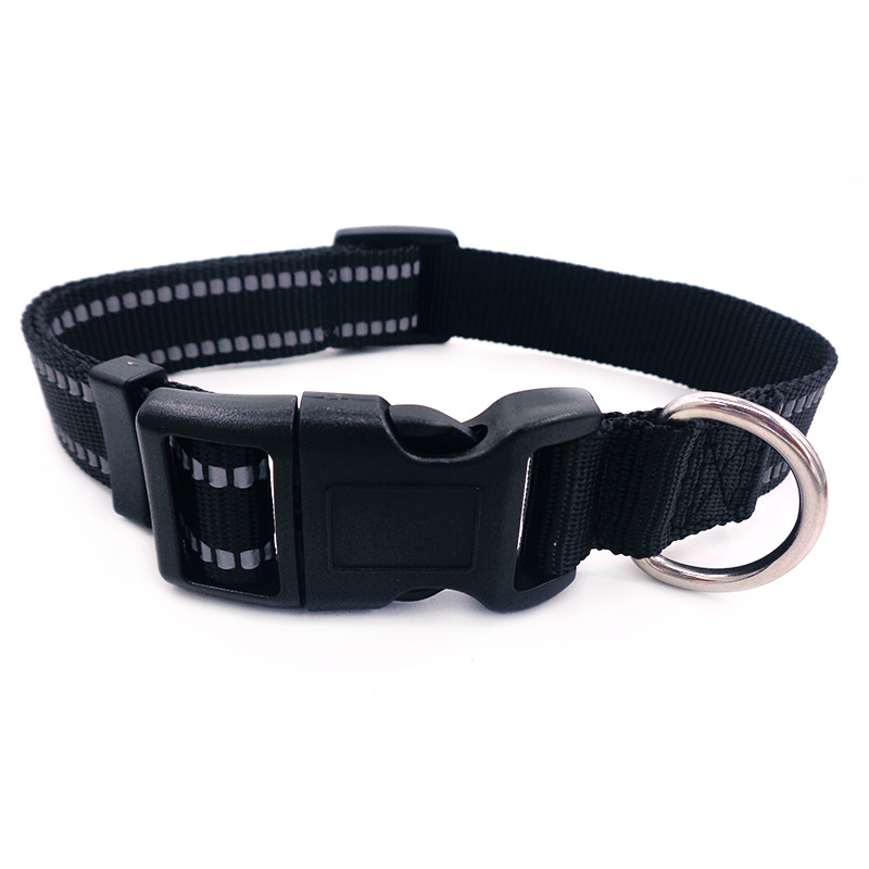 Wholesale of reflective dog neck rings, cat and dog collars, nylon reflective collars, pet collars, dog neck covers with optional bells Item Picture