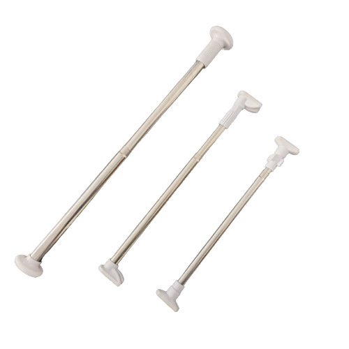 Thickened and reinforced stainless steel telescopic rods, non-drilling telescopic rods, curtain telescopic rods, clothes drying rods, shower curtain rods, and support rods Item Picture