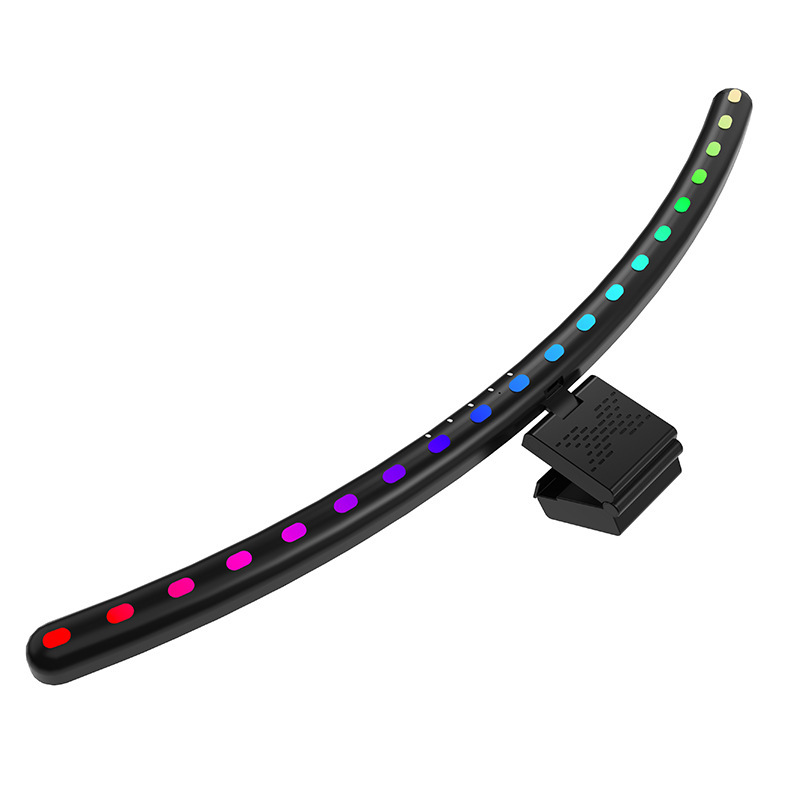 Cross-border new products: large screen curved screen, desktop sound pickup, seven-color fill light, led table lamp, computer monitor screen hanging light Item Picture