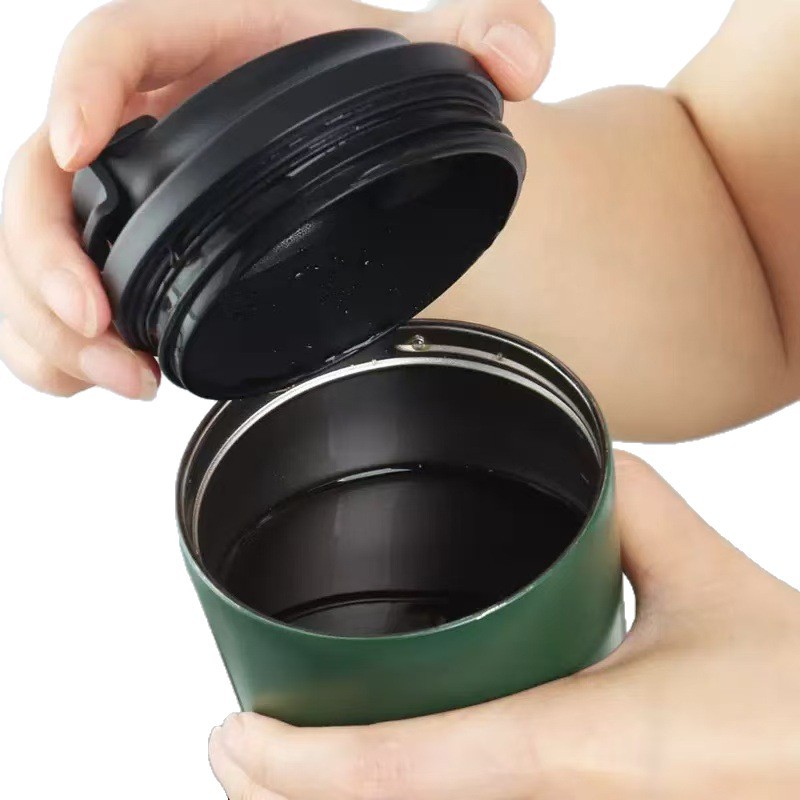 Cross-border 12oz coffee cup, vacuum insulated cup, portable pear blossom cup, flip-top coffee cup, car travel gift water cup Item Picture