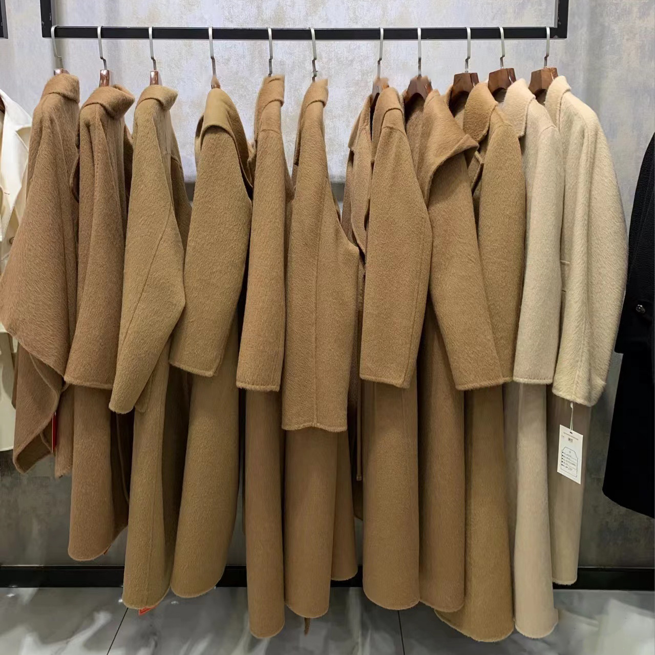 Yuxie's new Hepburn-style double-sided cashmere coat brand discount mid-length women's clothing clearance stock Application Scenario