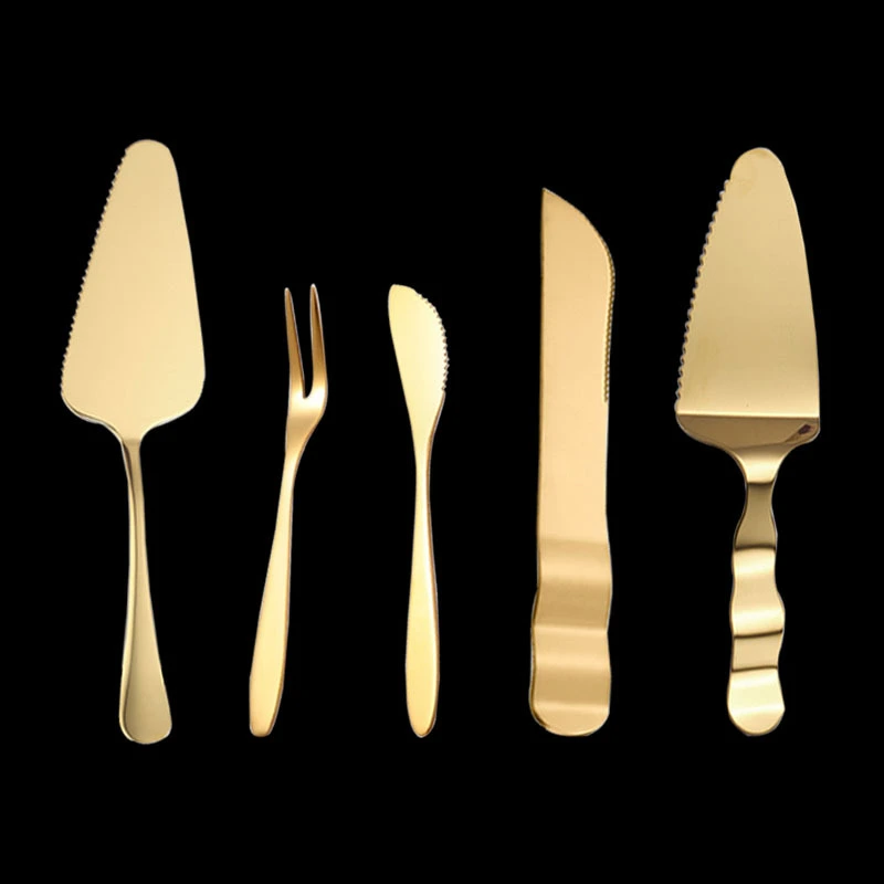 Stainless Steel Mooncake Knife And Fork Set Cake Shovel Dessert Fork Fruit Fork Mid-Autumn Festival Gift Tableware Baking Pizza Knife