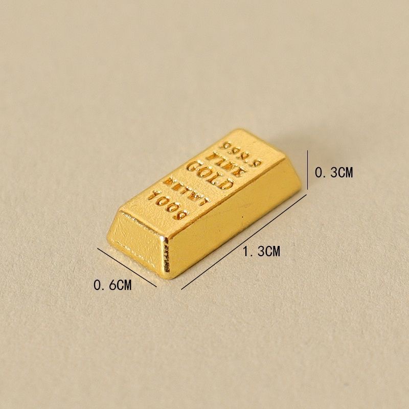 合金金条摆件家居装饰品乔迁礼品金属工艺品厂家批发仿真金条摆件