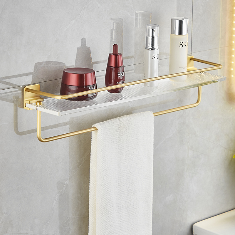 轻奢卫生间置物架免打孔浴室洗漱台厕所马桶上壁挂收纳架子亚克力细节图