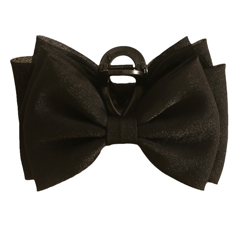 Yiwu Factory Hair Accessories Headwear On The Run Princess Hair Grab Clip Bow Hair Clip Shark Clip High-Grade Spot Wholesale Item Picture
