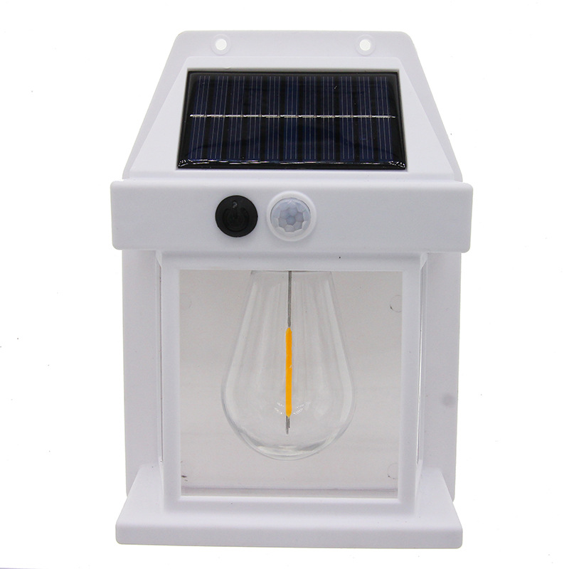 New Outdoor Solar Wall Light Outdoor Waterproof Tungsten Light Induction Garden Light Garden Villa Night Light Lighting Item Picture