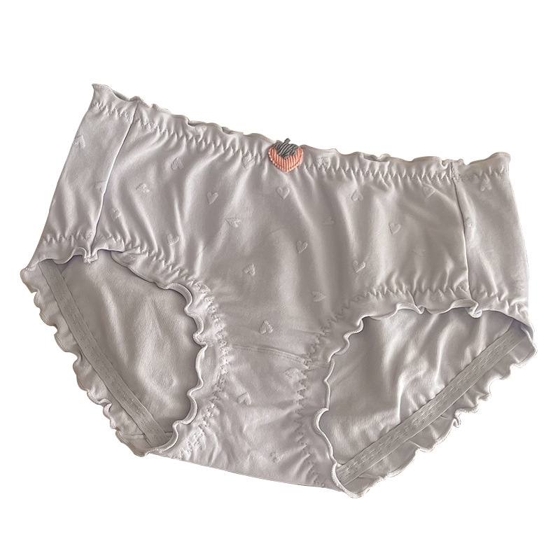 Women's Underwear Women's Waist Lift Hip Breathable Pure Wind Size Fat Mm200 Pounds Cute Girl Sense Triangle Underwear Item Picture