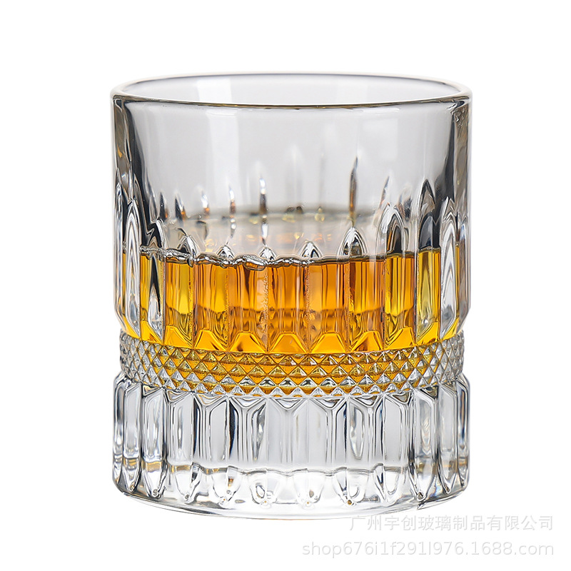 Crystal glass Edo Starlight glass, whisky glass, beer glass, ice cube glass, bar commercial thickened Item Picture