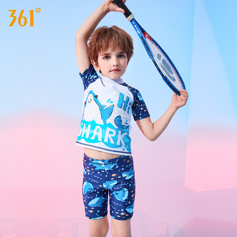 361 Children's swimsuits for boys, girls, babies, two-piece swimsuits for small, medium and large children, one-piece long and short sleeves, beach swimsuits Specification image