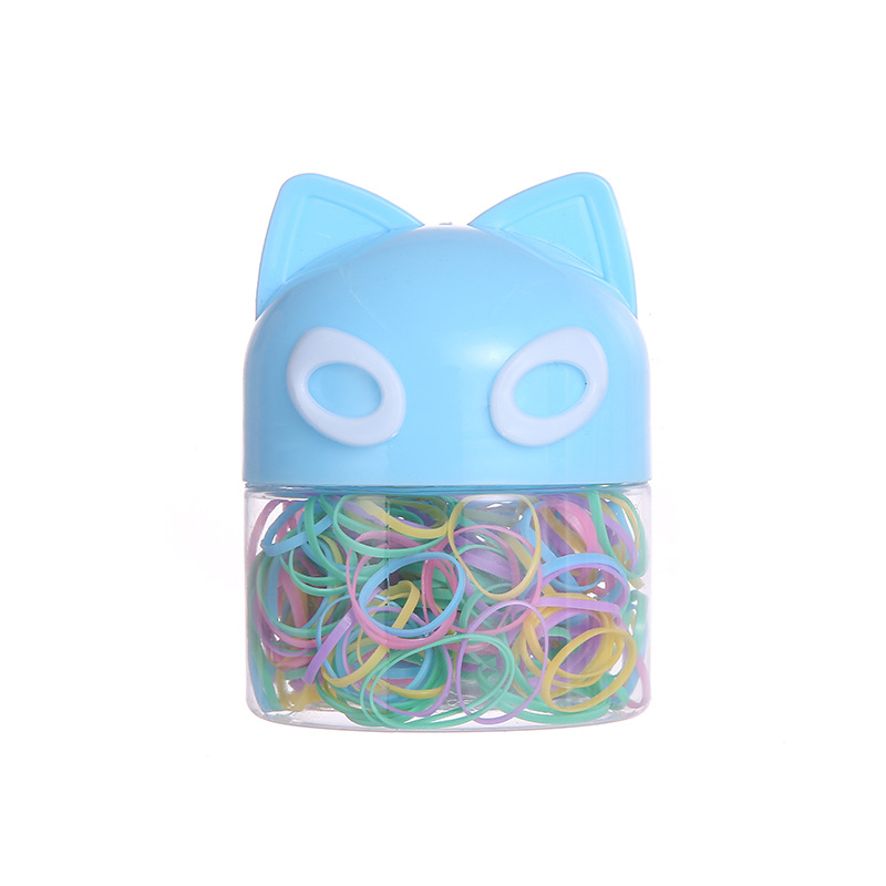 New children's rubber band candy color series disposable hair tie rubber band for girls, large, thickened and high-elasticity rubber band Item Picture