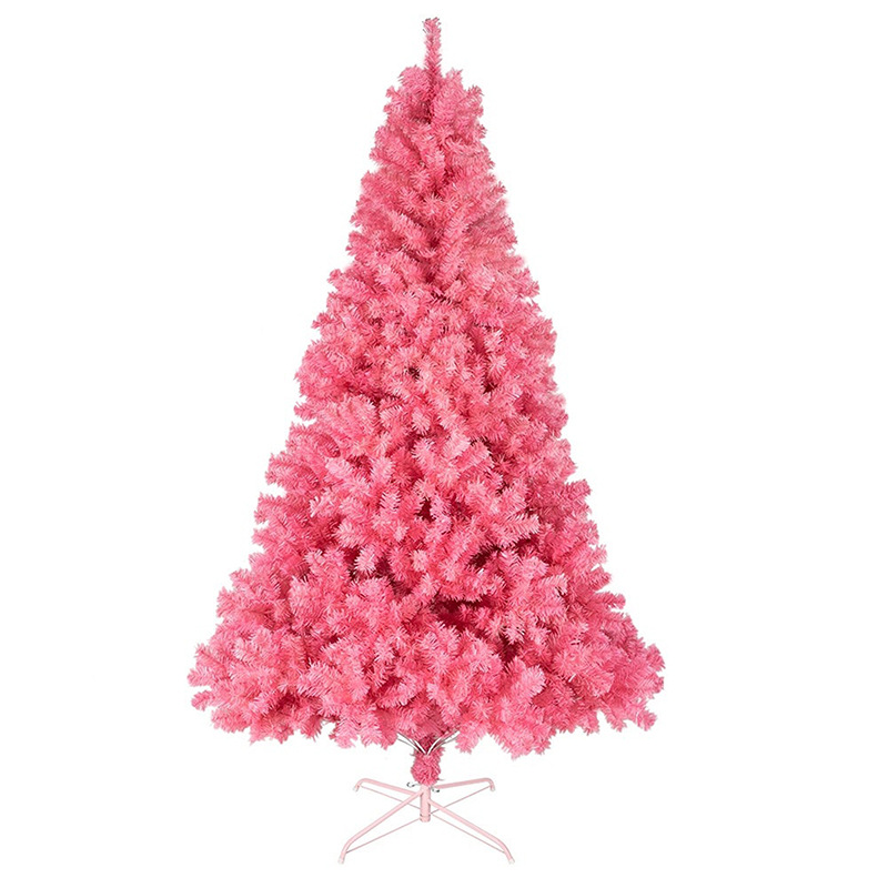 180cm PVC粉色圣诞树 酒店装扮 门店橱窗展示 圣诞节装饰礼物