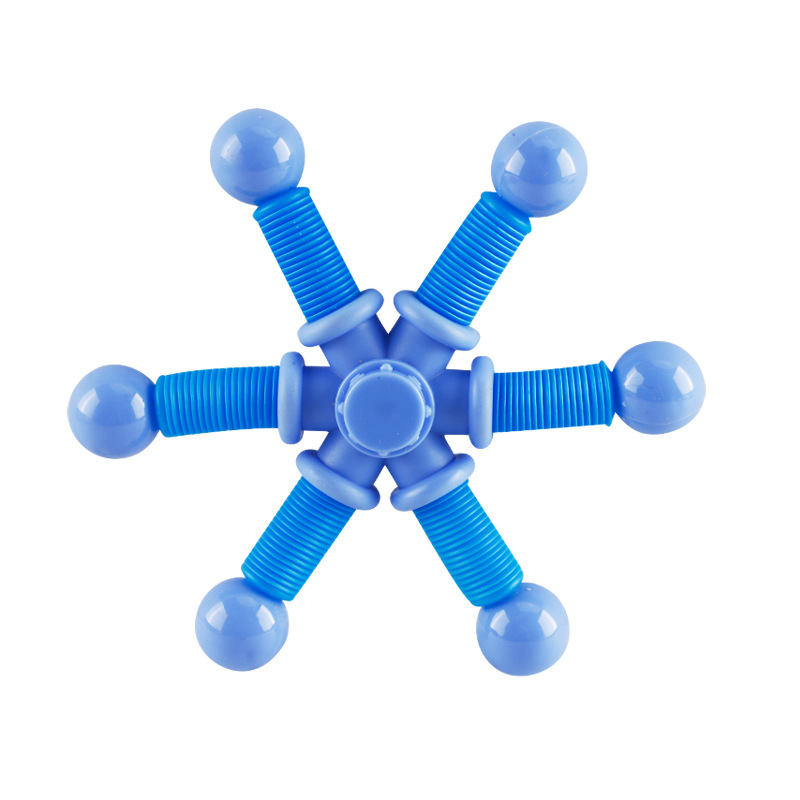 Wholesale of versatile telescopic tube gyroscope, cross-border pressure-reducing deformation rotating gyroscope, fingertip telescopic tube children's toys from manufacturers Item Picture