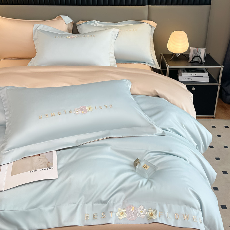 Class A maternal and infant grade 240 long-staple cotton four-piece set of all-cotton cotton bed sheet set bed pad light luxury bedding Application Scenario