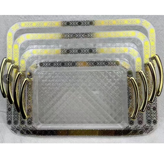 Draining cup tray, light luxury PET double-layer desktop, gold-edge multi-layer storage rack, baby bottle draining tray, kitchen