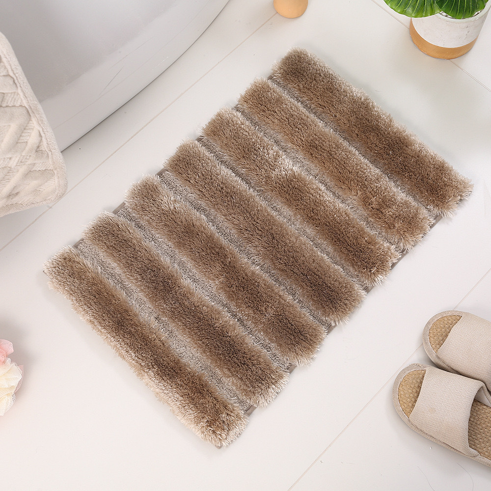 跨境蒸纱雪尼尔纱地垫浴室吸水防滑地垫入户进门厨房门垫脚踏垫