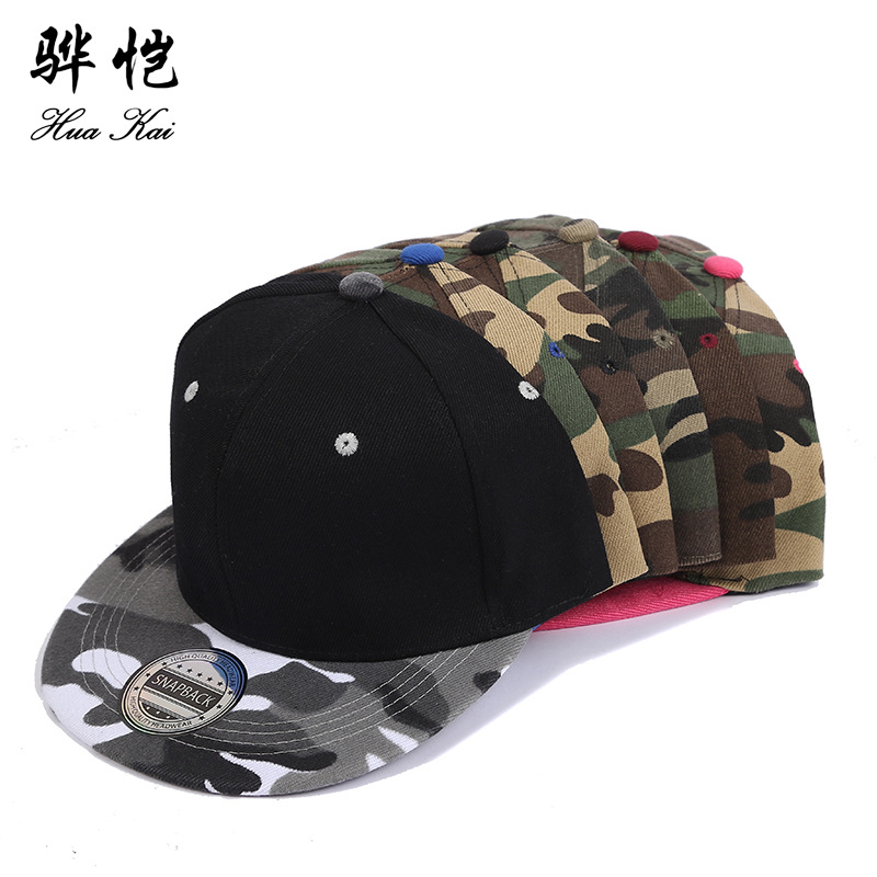 New Wholesale Gauze Breathable Camouflage Flat Tongue Hat With Dome Baseball Cap Outdoor Fashion Sun Protection Hat Summer Hat details Picture