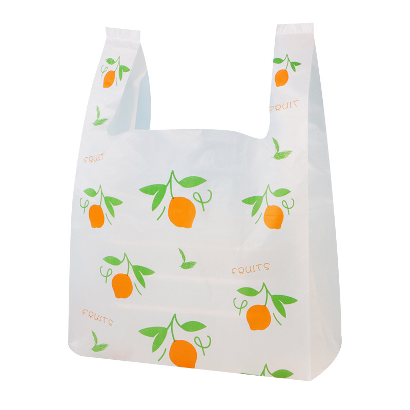 工厂批发水果店塑料袋方便袋背心袋购物袋粉红色袋子网红个性袋可详情图5