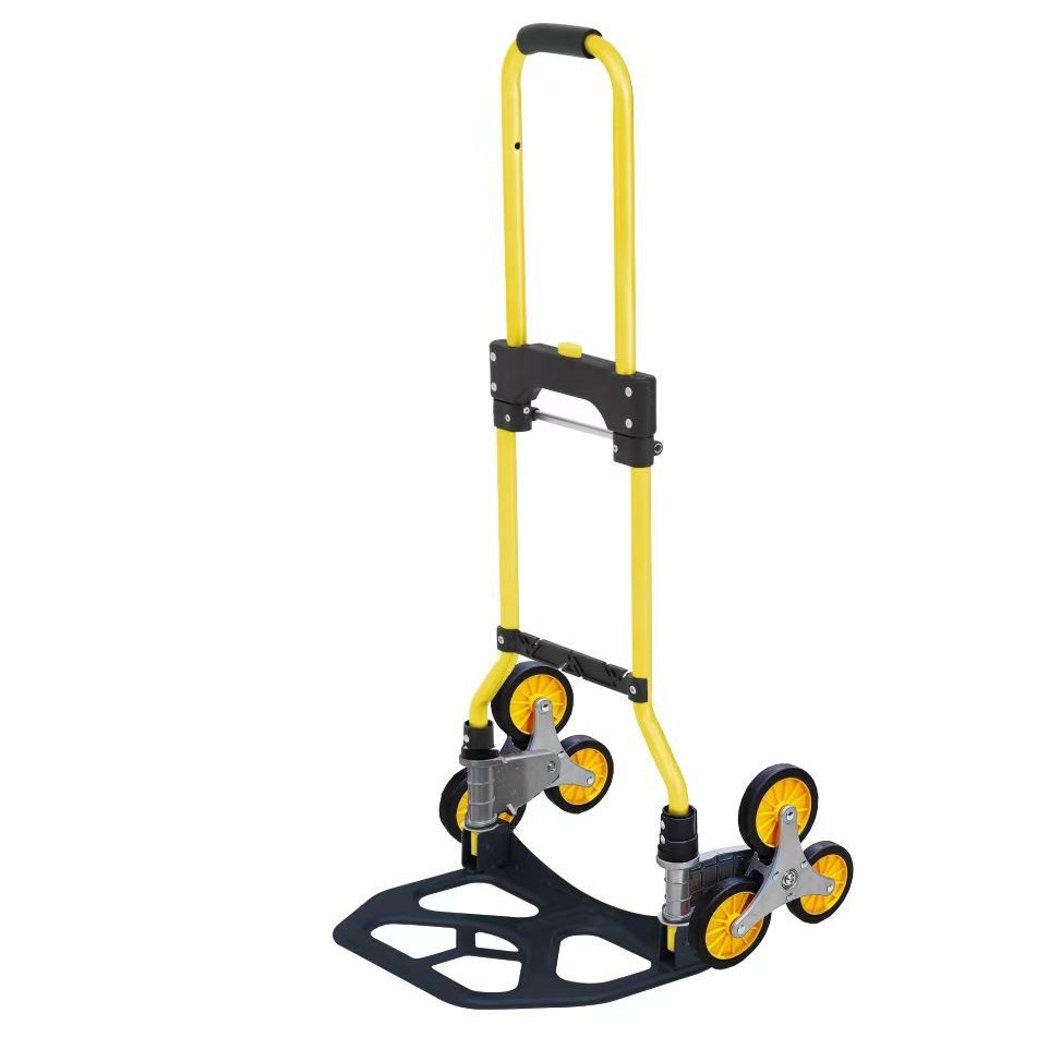 爬楼梯手拉车拉杆车六轮爬楼车买菜家用搬运折叠便携购物车行李车