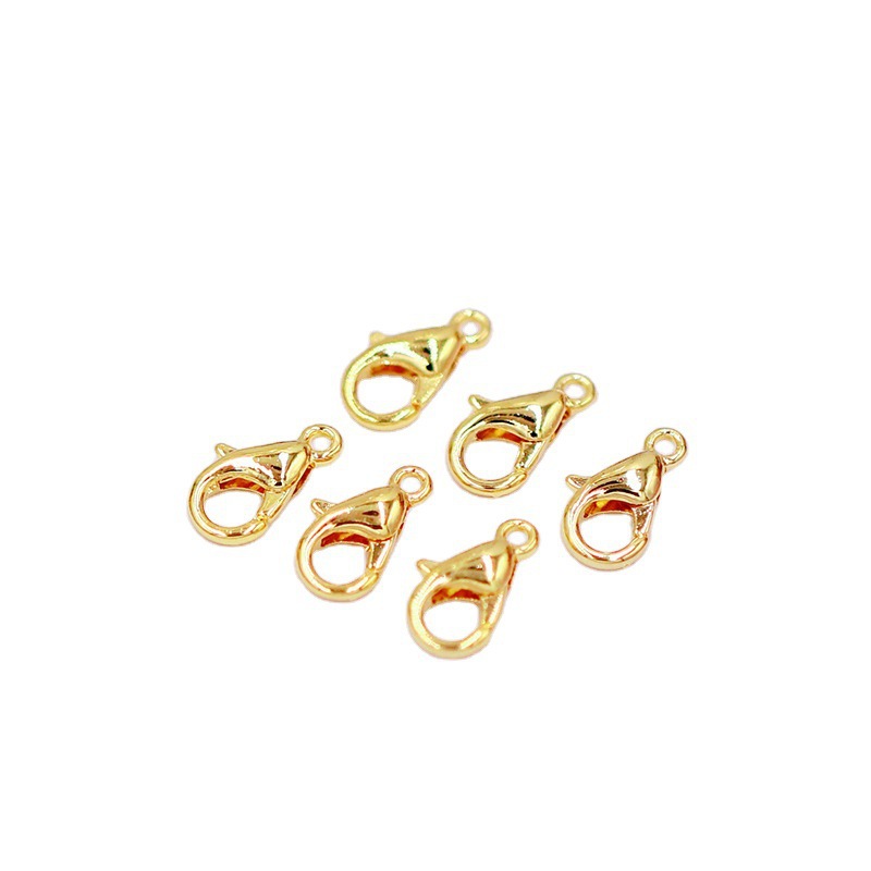 18K real gold lobster clasp, 14K gold-plated 301 water drop spring clasp, beading accessory, necklace clasp, diy accessory B98 Application Scenario